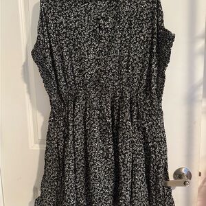 Free People Women's Floral Print Smocked Dress Size L